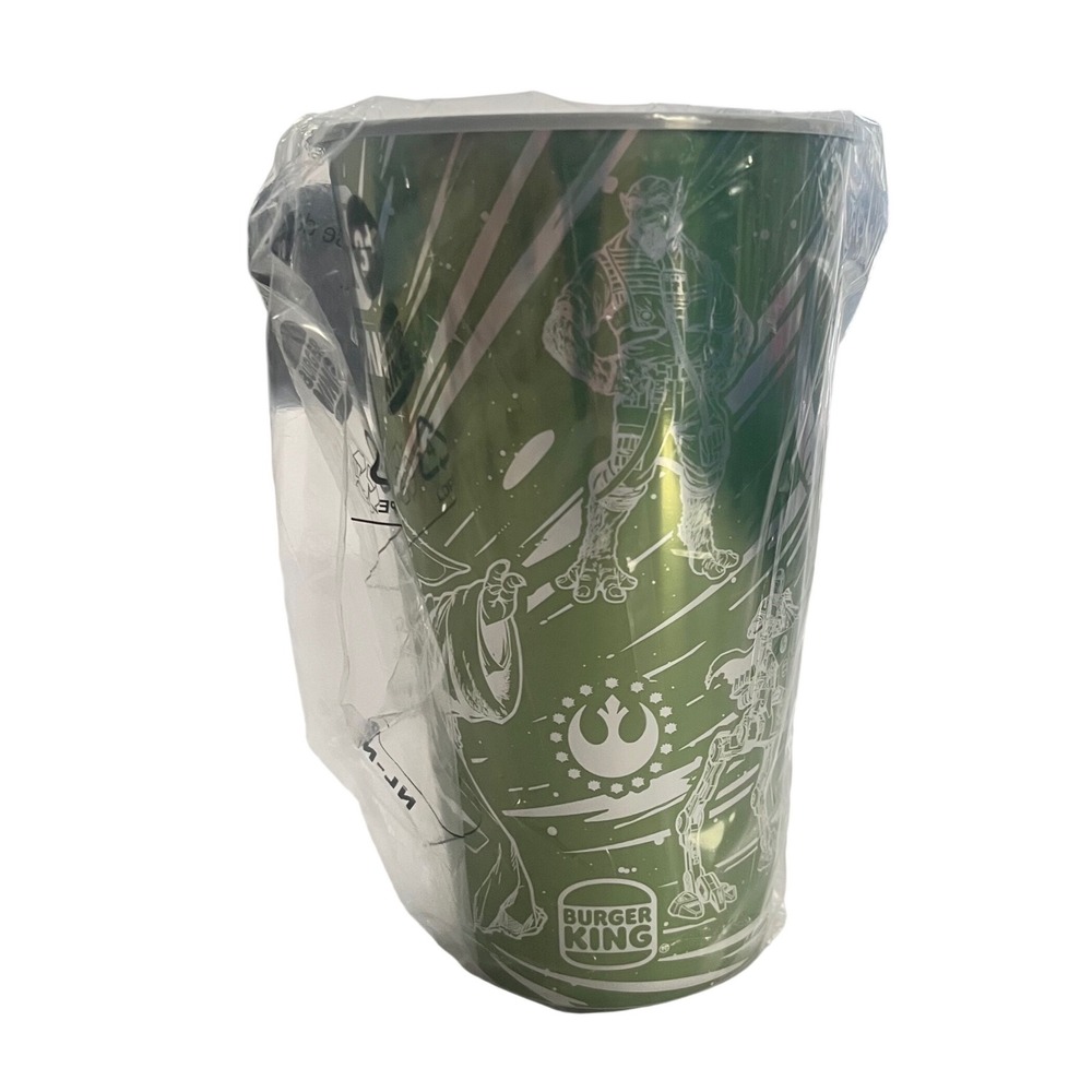 2026 Burger King Star Wars Mandalorian & Grogu Collector Cup Green - NEW/SEALED